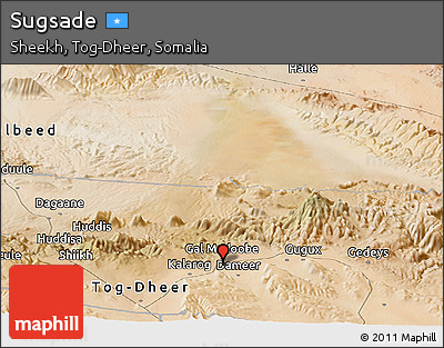 Satellite Panoramic Map of Sugsade