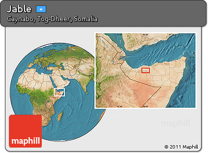 Satellite Location Map of Jable