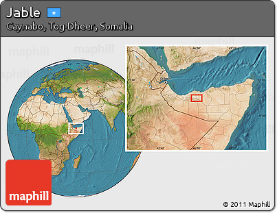 Satellite Location Map of Jable