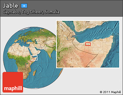 Satellite Location Map of Jable