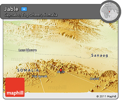 Physical Panoramic Map of Jable
