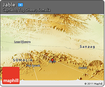 Physical Panoramic Map of Jable