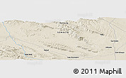 Shaded Relief Panoramic Map of Jidbaale