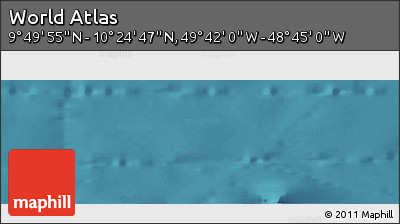 Satellite Panoramic Map of the Area around 10° 7' 21" N, 49° 13' 30" W