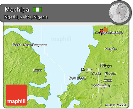 Physical 3D Map of Machipa