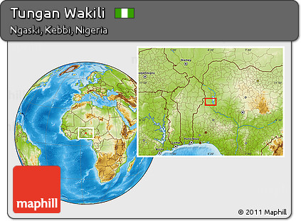 Physical Location Map of Tungan Wakili