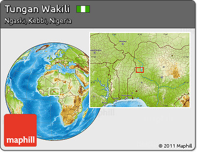 Physical Location Map of Tungan Wakili
