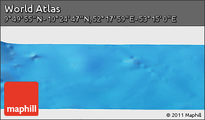 Physical Panoramic Map of the Area around 10° 7' 21" N, 52° 46' 29" E