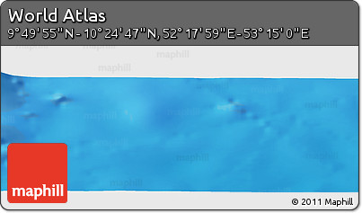 Physical Panoramic Map of the Area around 10° 7' 21" N, 52° 46' 29" E