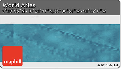 Satellite Panoramic Map of the Area around 10° 7' 21" N, 55° 10' 29" W