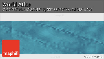 Satellite Panoramic Map of the Area around 10° 7' 21" N, 55° 10' 29" W