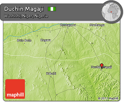 Physical 3D Map of Duchin Magaji