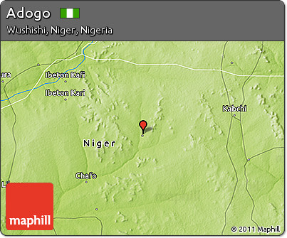 Physical 3D Map of Adogo