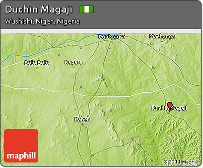 Physical 3D Map of Duchin Magaji