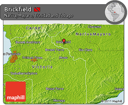 Physical 3D Map of Brickfield