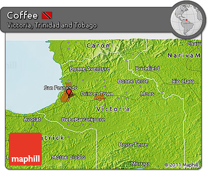 Physical 3D Map of Coffee