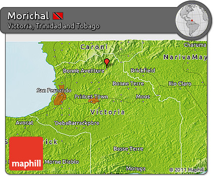 Physical 3D Map of Morichal