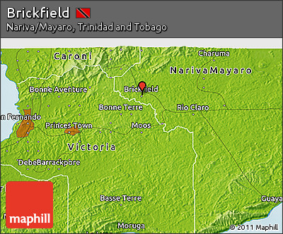 Physical 3D Map of Brickfield