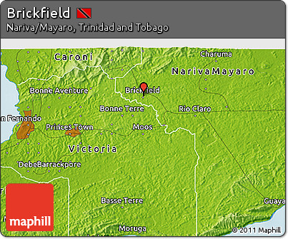 Physical 3D Map of Brickfield