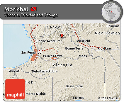 Shaded Relief 3D Map of Morichal