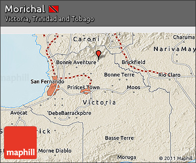 Shaded Relief 3D Map of Morichal