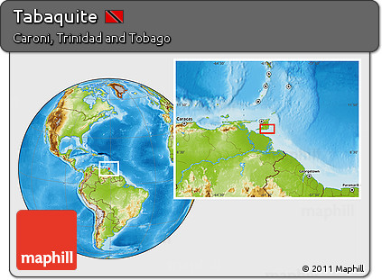 Physical Location Map of Tabaquite
