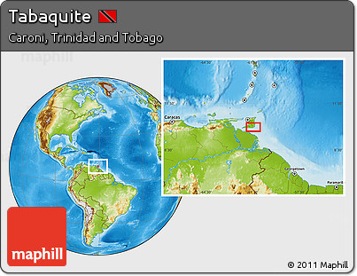 Physical Location Map of Tabaquite
