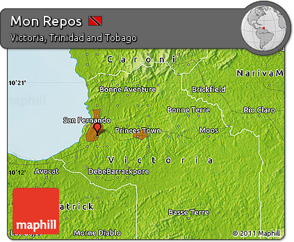 Physical Map of Mon Repos