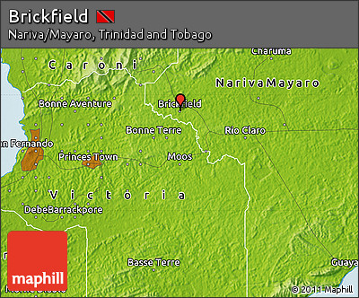 Physical Map of Brickfield