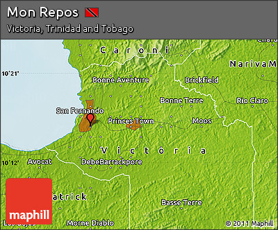 Physical Map of Mon Repos