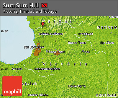 Physical Map of Sum Sum Hill
