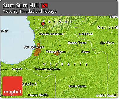 Physical Map of Sum Sum Hill