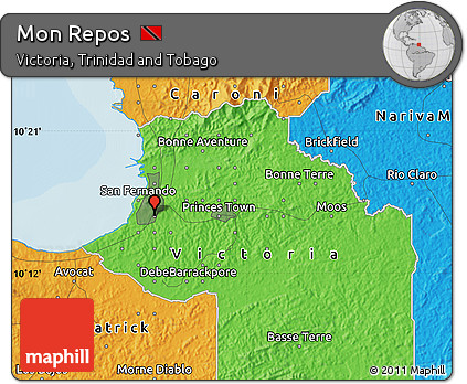 Political Map of Mon Repos