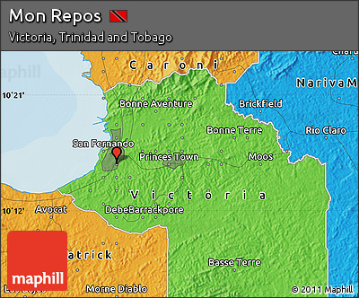 Political Map of Mon Repos