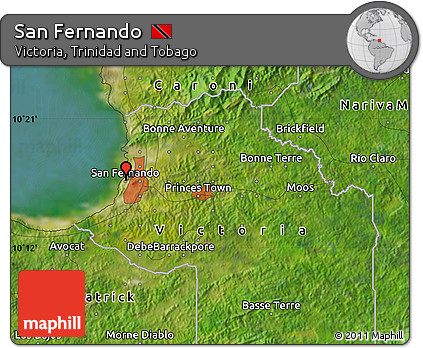 Satellite Map of San Fernando
