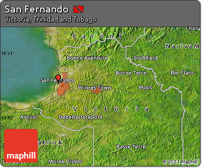 Satellite Map of San Fernando