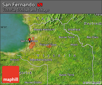 Satellite Map of San Fernando