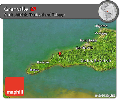 Satellite 3D Map of Granville
