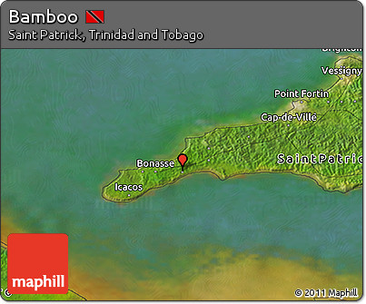 Satellite 3D Map of Bamboo
