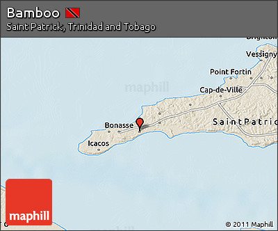 Shaded Relief 3D Map of Bamboo
