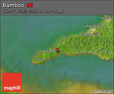 Satellite Map of Bamboo