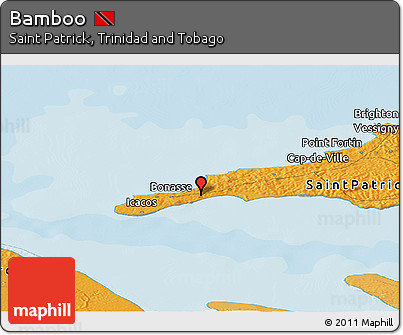 Political Panoramic Map of Bamboo