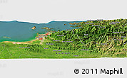 Satellite Panoramic Map of La Coima