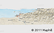 Shaded Relief Panoramic Map of La Coima