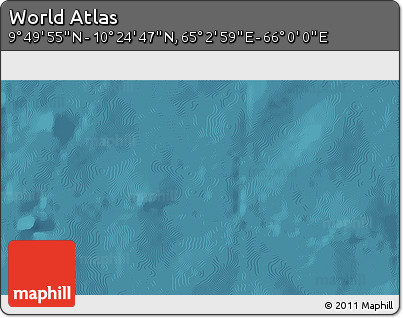 Satellite 3D Map of the Area around 10° 7' 21" N, 65° 31' 30" E