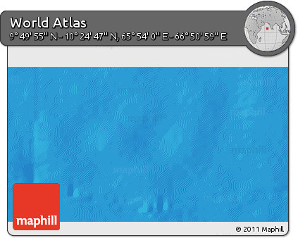 Physical 3D Map of the Area around 10° 7' 21" N, 66° 22' 30" E