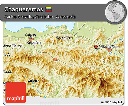 Physical 3D Map of Chaguaramos