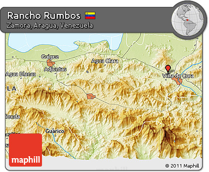 Physical 3D Map of Rancho Rumbos