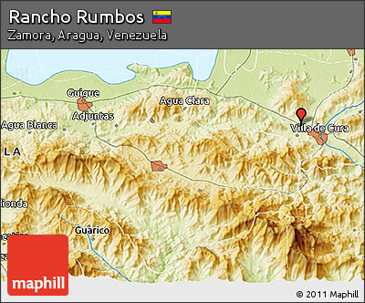 Physical 3D Map of Rancho Rumbos