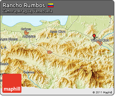 Physical 3D Map of Rancho Rumbos
